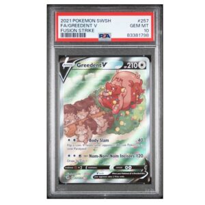 Greedent V #257 Fusion Strike PSA 10