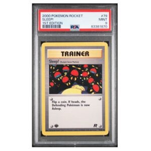 Sleep! [1st Edition] #79 Team Rocket PSA 9