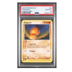 Trapinch #82 EX Sandstorm PSA 10