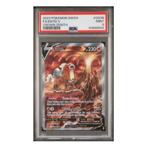 Entei V #GG36 Crown Zenith PSA 9