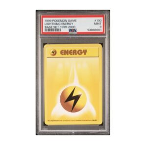 Lightning Energy #100 Pokemon Base Set PSA 9