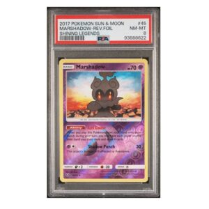 Marshadow [Reverse Holo] #45 Shining Legends PSA 8