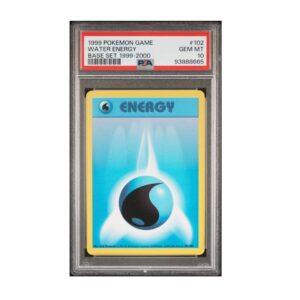 Water Energy #102 Pokemon Base Set PSA 10
