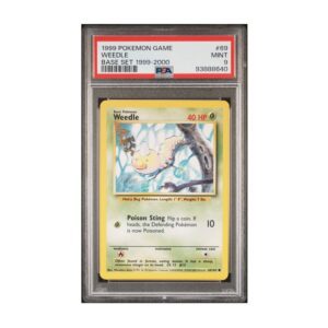 Weedle #69 Pokemon Base Set PSA 9