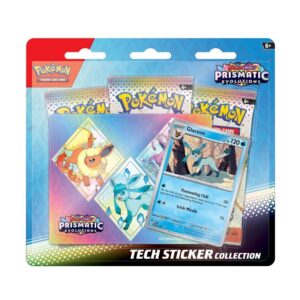 Pokemon Prismatic Evolutions Tech Sticker Collection Glaceon