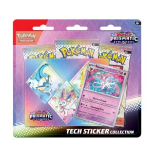 Pokemon Prismatic Evolutions Tech Sticker Collection Sylveon