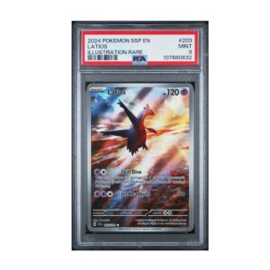 Latios #203 Surging Sparks PSA 9