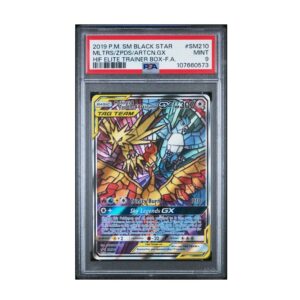 Moltres & Zapdos & Articuno GX #SM210 Hidden Fates ETB Promo PSA 9
