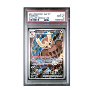 Noctowl #141 ETB Promo Stellar Crown PSA 10