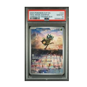 Teal Mask Ogerpon #123 Twilight Masquerade ETB Promo PSA 10