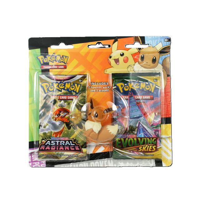 Back to School Eevee Eraser 2 Pack Blister